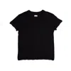 Vænn Women's Slub Crew Neck Tee Black In Black