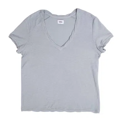 Vænn Women's Slub Deep V Tee City Grey