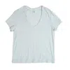 Vænn Women's Slub Deep V Tee Milky Green In Green