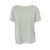 Vænn Women's S/s Boyfriend Crew Tee Silver Dew In Silver