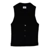 Vænn Women's Thompson Knit Vest Black In Black