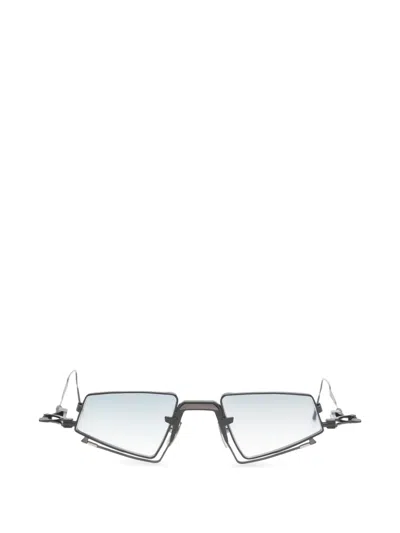 Voa Collective Padma Geometric-frame Sunglasses In Black