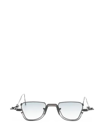 Voa Collective Vayuna Geometric Sunglasses In Black