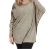 Vocal Apparel Indian Print Tunic Top (plus Size) In Olive In Green