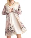 Vocal Apparel Leopard Cardigan With Lace Detail In Multi In Multi