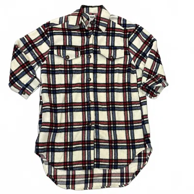 Vocal Apparel Women's Oversize Long Shacket In Plaid In Multi