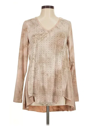 Pre-owned Vocal Long Sleeve Blouse In Brown