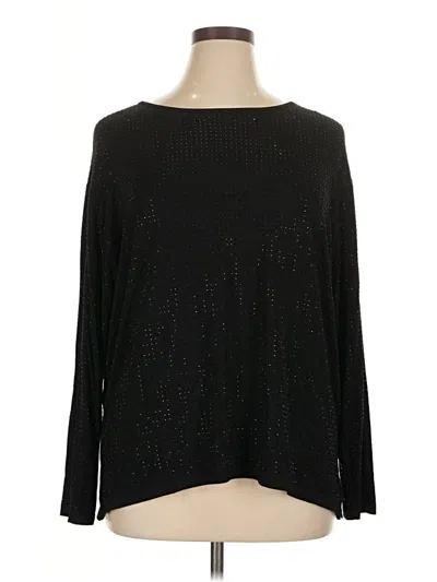 Pre-owned Vocal Long Sleeve Top Black Boatneck Tops