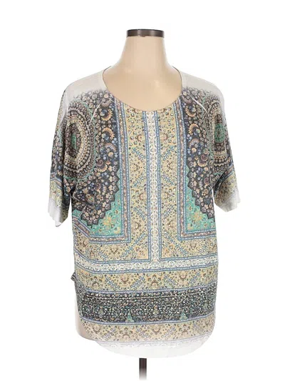 Pre-owned Vocal Short Sleeve Blouse In Gray