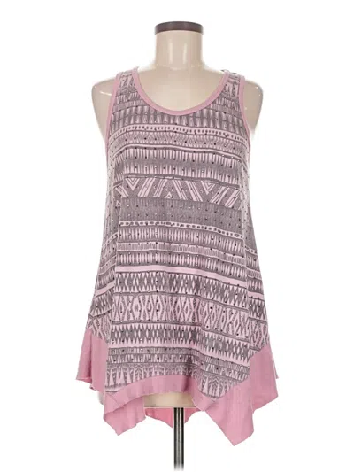 Pre-owned Vocal Tank Top Pink Halter Neckline Tops