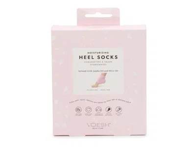 Voesh New York Moisturizing Heel Socks In Pink