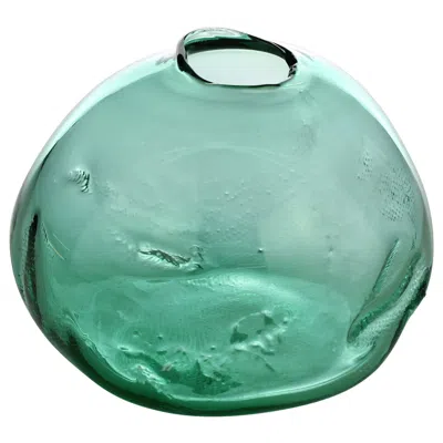 Pre-owned Vogel Studio 1/2 Ltr Forms, Emerald Green, Handmade Glass Object By
