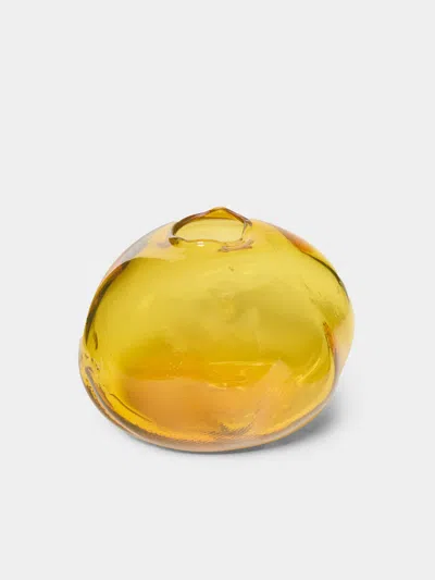 Vogel Studio Hand-blown Glass Bud Vase (5in/13cm) In Yellow