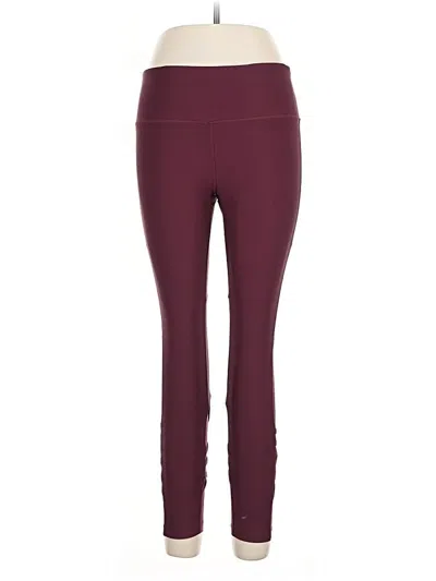 Pre-owned Vogo Active Pants In Burgundy