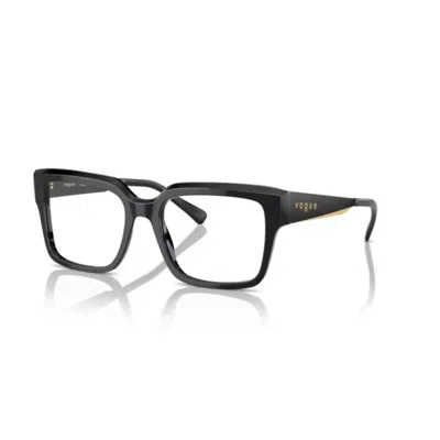 Vogue 0vo5559 Bold Square Frame Eyeglasses In Black