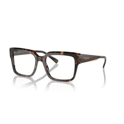 Vogue 0vo5559 Square Tortoiseshell Frame Eyeglasses In Brown