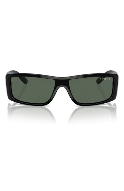 Vogue 22mm Rectangular Sunglasses In Black