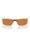 Vogue 22mm Rectangular Sunglasses In Milk
