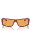 Vogue 22mm Rectangular Sunglasses In Opal Violet