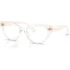 Vogue 48mm Cat Eye Optical Glasses In Rose Gold Black