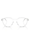 Vogue 48mm Phantos Optical Glasses In Clear Transparent