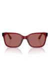 Vogue Kids'  49mm Rectangular Sunglasses In Dark Violet