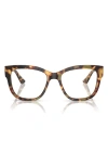 Vogue 49mm Square Optical Glasses In Yellow Tortoise
