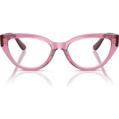 Vogue 50mm Cat Eye Optical Glasses In Rose