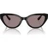 Vogue 50mm Cat Eye Sunglasses In Black