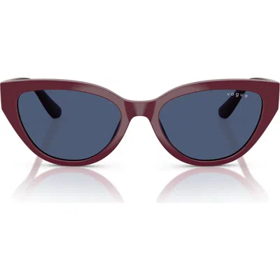 Vogue 50mm Cat Eye Sunglasses In Burgundy