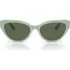 Vogue 50mm Cat Eye Sunglasses In Mint Green