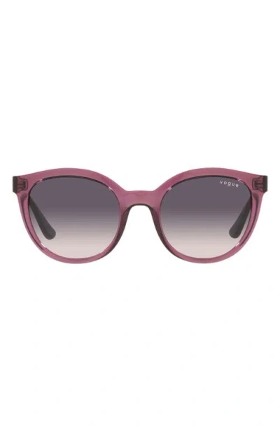 Vogue 50mm Gradient Oval Sunglasses In Purple/pink Grey