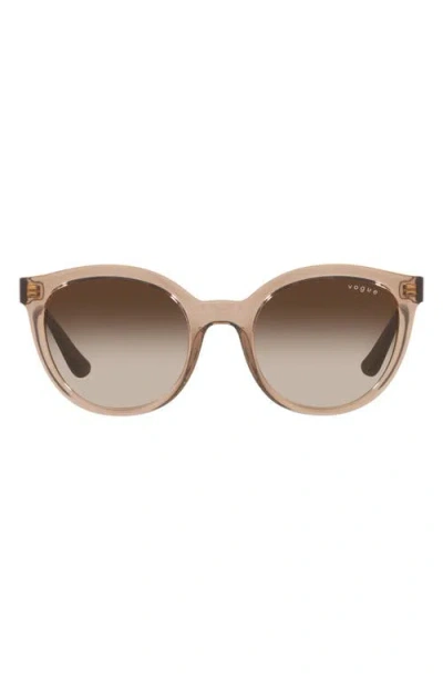 Vogue 50mm Gradient Oval Sunglasses In Transparent