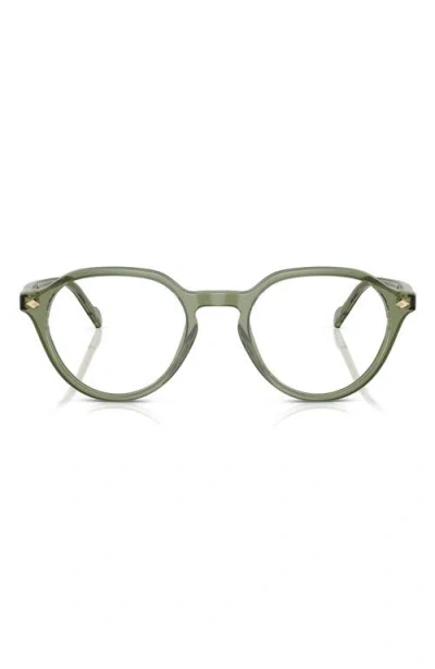 Vogue 50mm Phantos Optical Glasses In Transparent Green