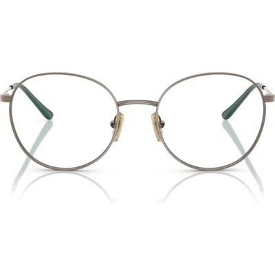 Vogue 50mm Round Optical Glasses In Lite Brown