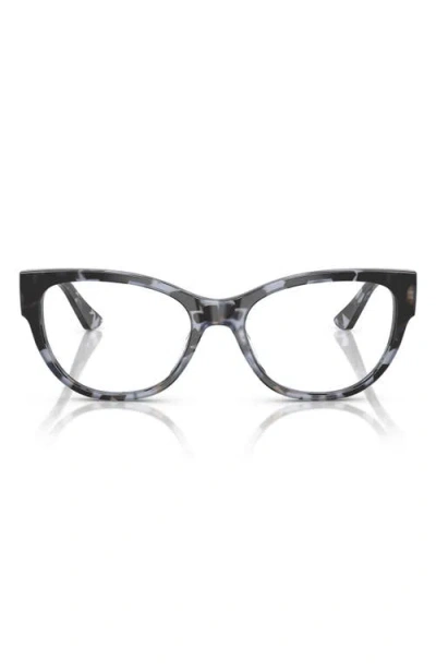Vogue 51mm Cat Eye Optical Glasses In Blue Tort