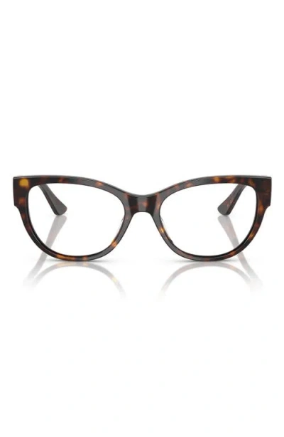 Vogue 51mm Cat Eye Optical Glasses In Dark Havana