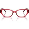 Vogue 51mm Cat Eye Optical Glasses In Red