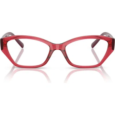 Vogue 51mm Cat Eye Optical Glasses In Red