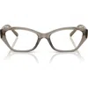 Vogue 51mm Cat Eye Optical Glasses In Transparent