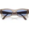 Vogue 51mm Cat Eye Sunglasses In Blue