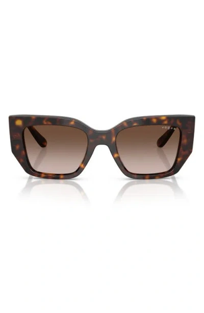 Vogue 51mm Irregular Sunglasses In Brown