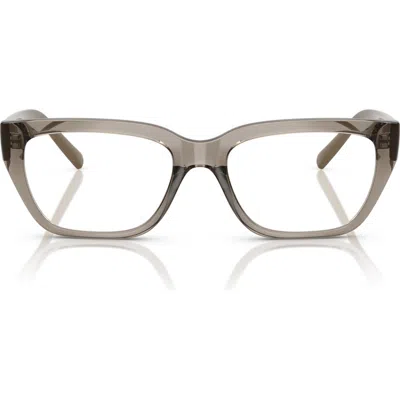 Vogue 51mm Pillow Optical Glasses In Transparent Grey