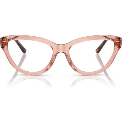 Vogue 52mm Cat Eye Optical Glasses In Pink