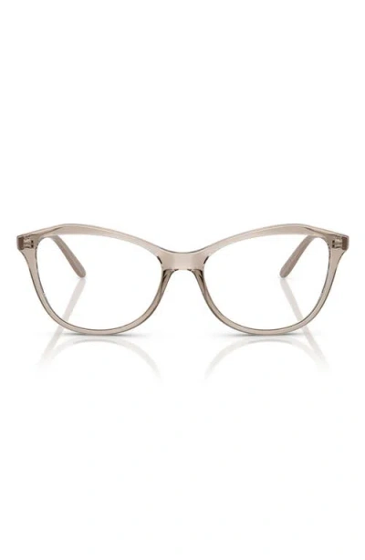 Vogue 52mm Irregular Optical Glasses In Caramel