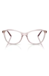 Vogue 52mm Irregular Optical Glasses In Trans Pink