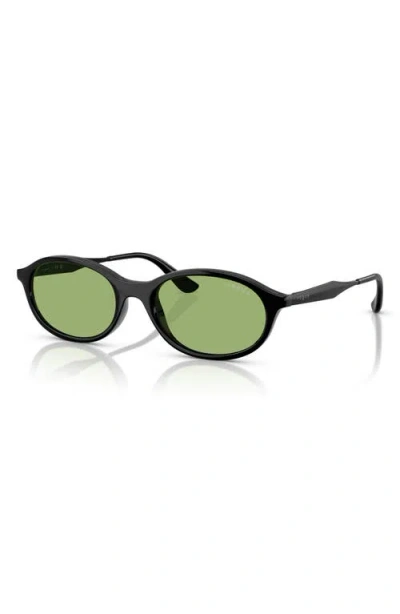 Vogue 52mm Oval Sunglasses In Black/green