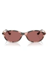 Vogue 52mm Oval Sunglasses In Dark Violet