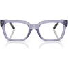 Vogue 52mm Pillow Optical Glasses In Purple