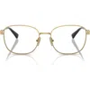 Vogue 52mm Square Optical Glasses In Gold/black